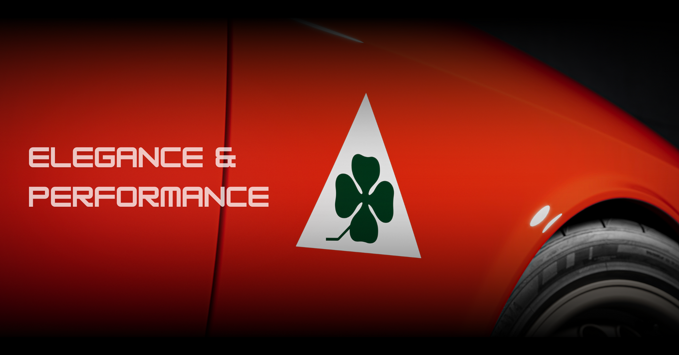 RED VEHICLE IRISH 4 LEAF CLOVER