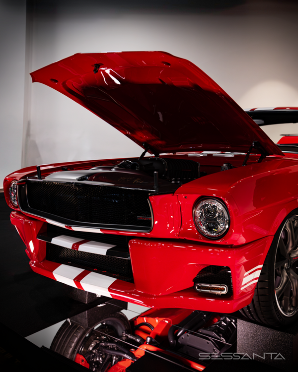 RED VEHICLE FRONT LEFT BONNET UP