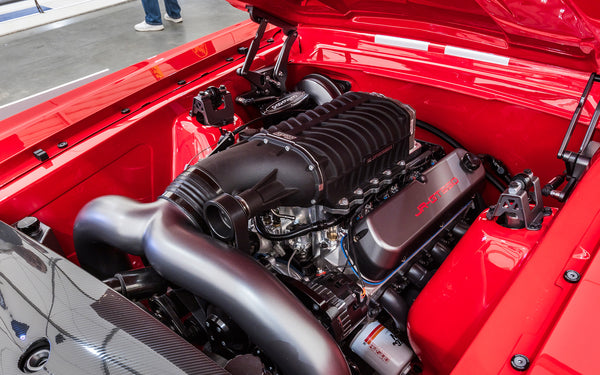 MUSTANG ENGINE RED VEHICLE