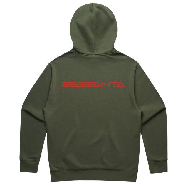 SESSANTA HOODIE CYPRESS GREEN BACK