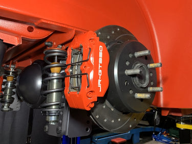 RED VEHICLE BRAKE CALIPER