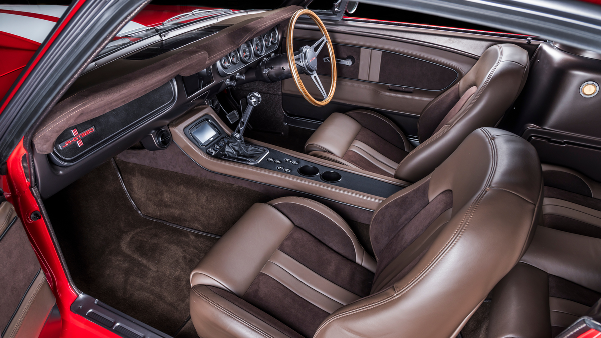 RED VEHICLE INTERIOR