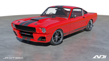 RED VEHICLE BLACK STRIPE