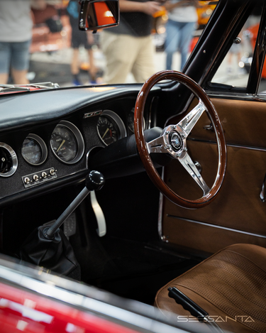 RED VEHICLE STEERING WHEEL