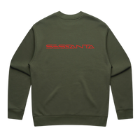 SESSANTA CREW GREEN JUMPER FRONT
